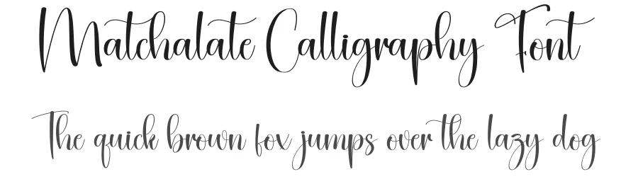 Matchalate Calligraphy Font by creativeletter — Script Handwritten Font