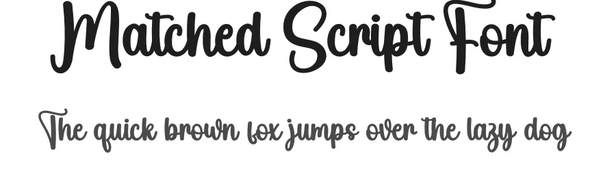 Matched Script Font by andikastudio — Script Handwritten Font