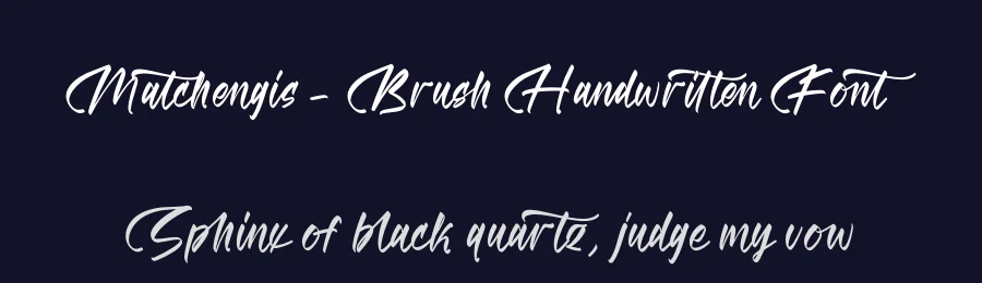 Matchengis – Brush Handwritten Font by stylishtype.co — Script Handwritten Font — thumbnail 2
