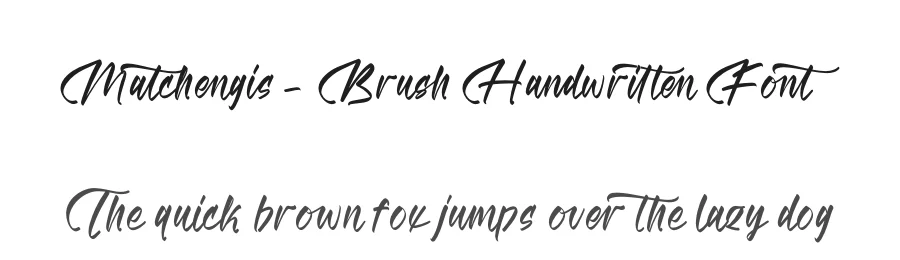Matchengis – Brush Handwritten Font by stylishtype.co — Script Handwritten Font