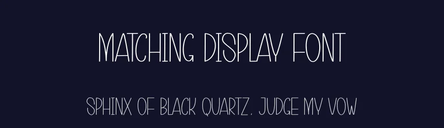 Matching Display Font by andikastudio — Display Font — thumbnail 2