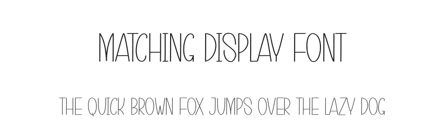 Matching Display Font by andikastudio — Display Font