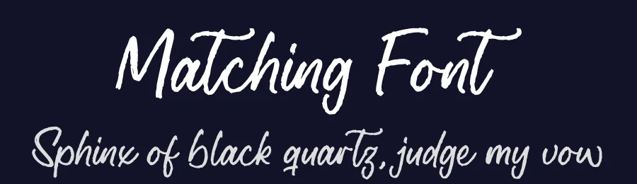 Matching Font by letterfabric — Script Handwritten Font — thumbnail 2