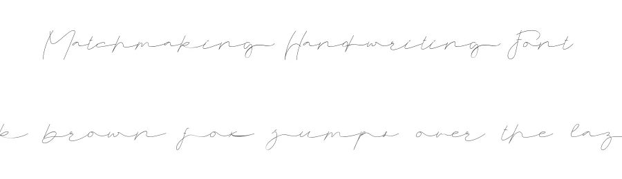 Matchmaking Handwriting Font by edricstudio — Script Handwritten Font