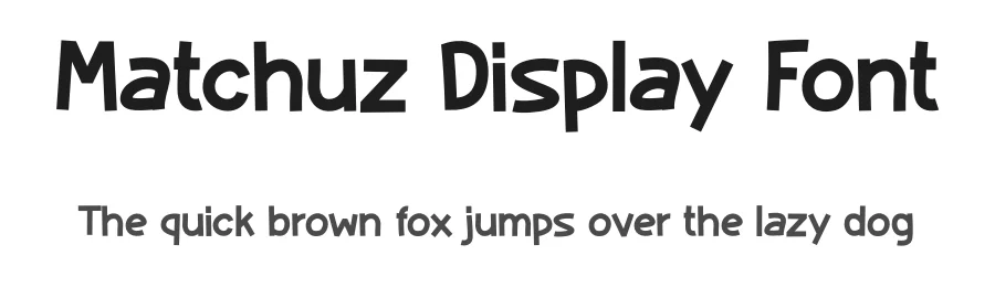 Matchuz Display Font by Aivos Dreams — Display Font