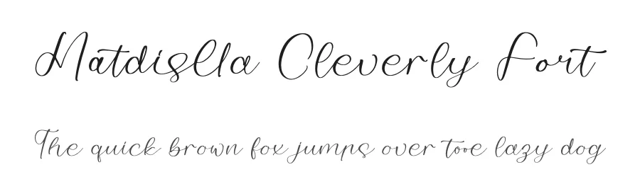 Matdislla Cleverly Font by perspectype — Script Handwritten Font
