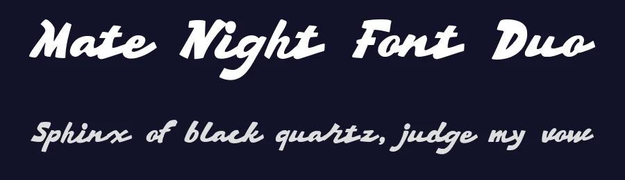 Mate Night Font Duo by Letterhend Studio — Display Font — thumbnail 2