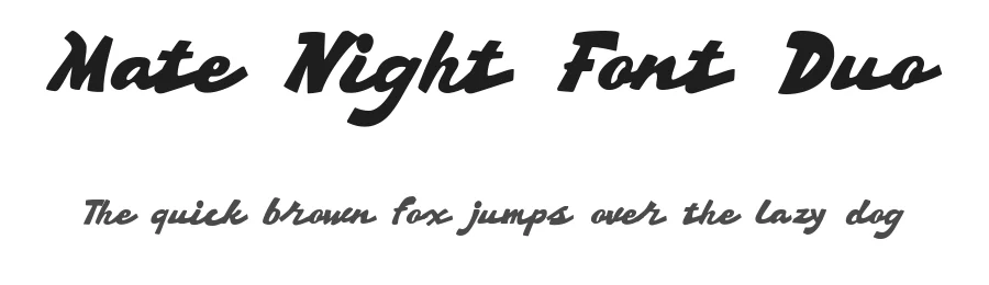 Mate Night Font Duo by Letterhend Studio — Display Font