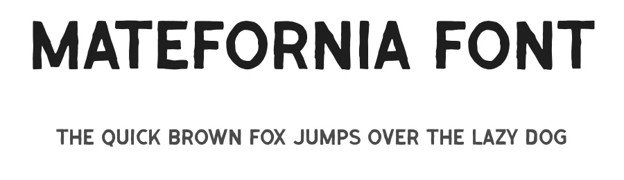 Matefornia Font by skewedstd — Sans Serif Font