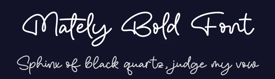 Mately Bold Font by grahatype — Script Handwritten Font — thumbnail 2