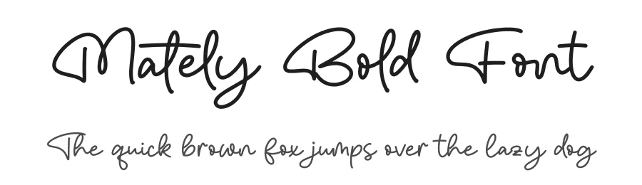 Mately Bold Font by grahatype — Script Handwritten Font