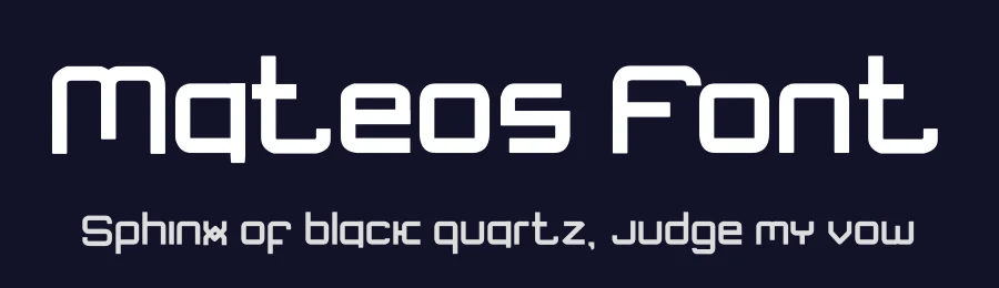 Mateos Font by hayoyuka8 — Display Font — thumbnail 2