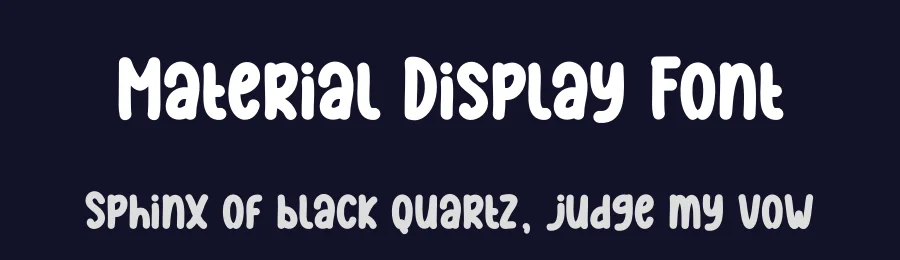 Material Display Font by creativeletter — Display Font — thumbnail 2