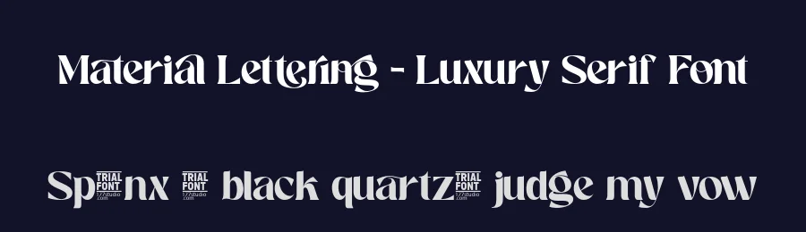 Material Lettering – Luxury Serif Font by 177Studio — Display Font — thumbnail 2
