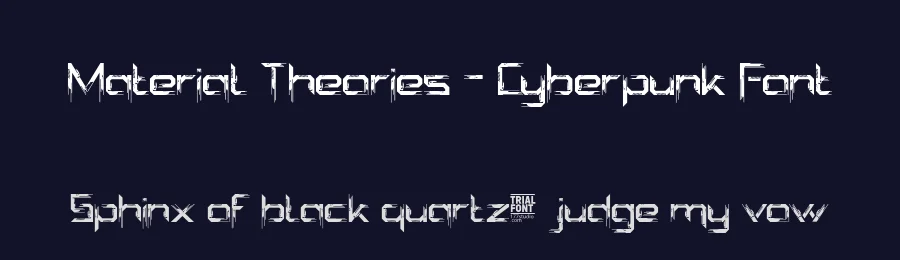 Material Theories – Cyberpunk Font by 177Studio — Display Font — thumbnail 2