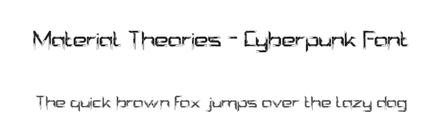 Material Theories – Cyberpunk Font by 177Studio — Display Font