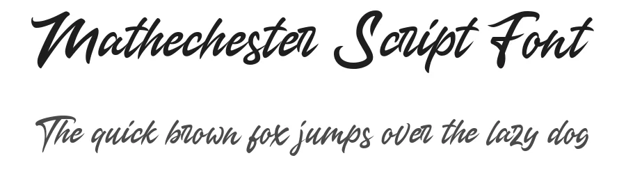 Mathechester Script Font by Temp Craft — Script Handwritten Font