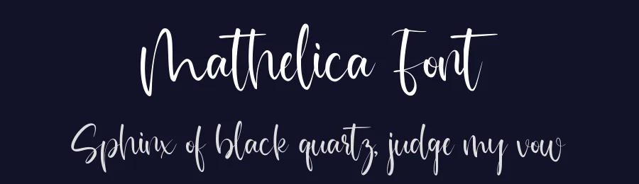 Mathelica Font by qwrtype — Script Handwritten Font — thumbnail 2