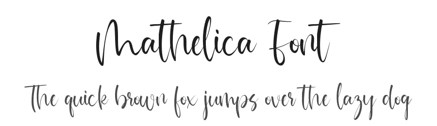 Mathelica Font by qwrtype — Script Handwritten Font