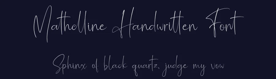 Mathelline Handwritten Font by Almarkha Type — Script Handwritten Font — thumbnail 2
