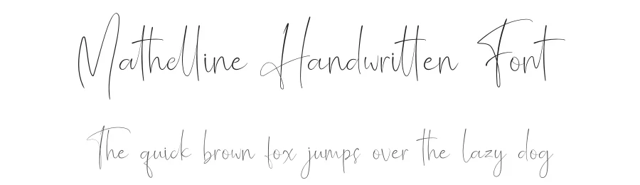 Mathelline Handwritten Font by Almarkha Type — Script Handwritten Font