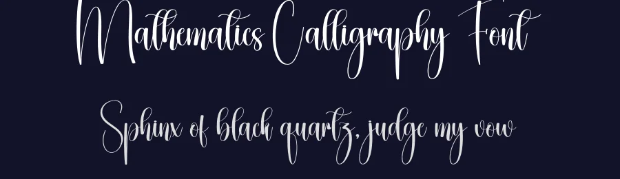 Mathematics Calligraphy Font by creativeletter — Script Handwritten Font — thumbnail 2