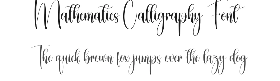 Mathematics Calligraphy Font by creativeletter — Script Handwritten Font