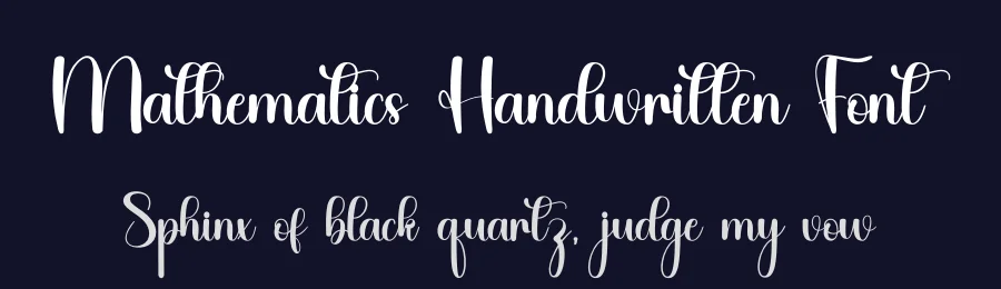 Mathematics Handwritten Font by inermediaSTUDIO — Script Handwritten Font — thumbnail 2