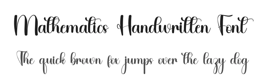 Mathematics Handwritten Font by inermediaSTUDIO — Script Handwritten Font