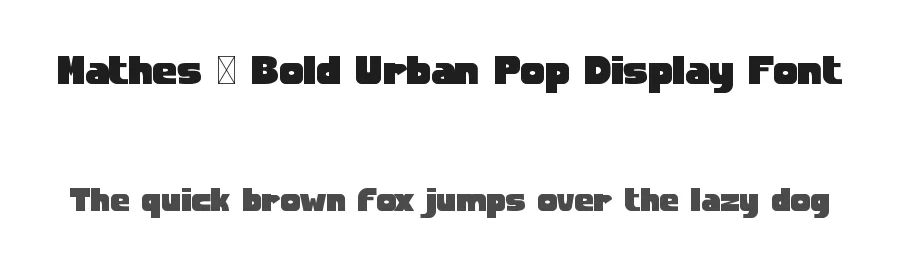 Mathes – Bold Urban Pop Display Font by Rautan — Display Font