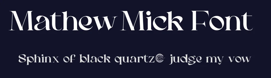 Mathew Mick Font by RaisProject — Display Font — thumbnail 2
