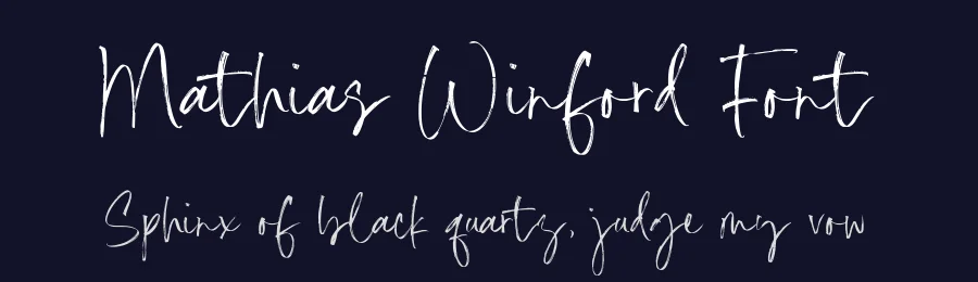 Mathias Winford Font by Timur type — Script Handwritten Font — thumbnail 2