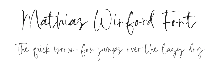 Mathias Winford Font by Timur type — Script Handwritten Font