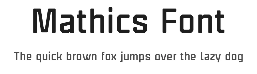 Mathics Font by Maulana Creative — Display Font