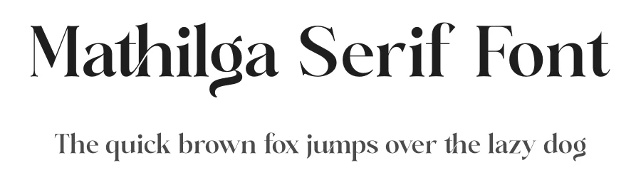 Mathilga Serif Font by Storytype — Serif Font