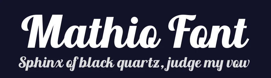 Mathio Font by Muhammad Nasir — Script Handwritten Font — thumbnail 2