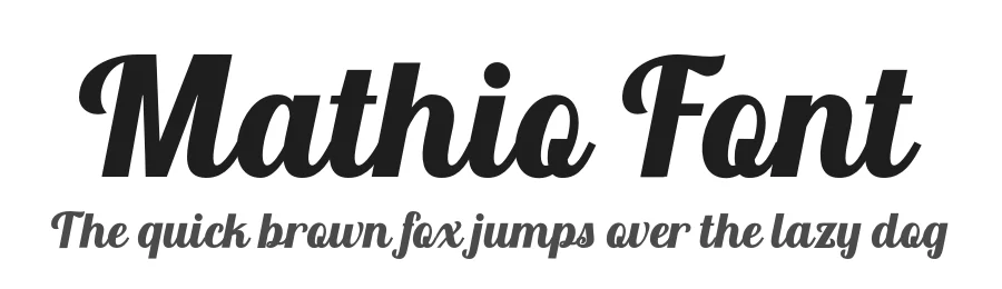 Mathio Font by Muhammad Nasir — Script Handwritten Font