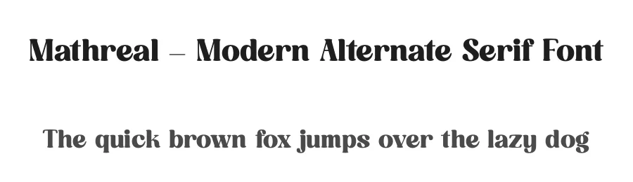Mathreal – Modern Alternate Serif Font by timelesstype.co — Display Font