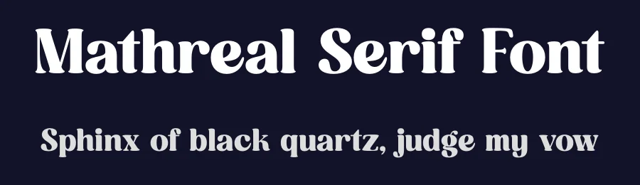Mathreal Serif Font by timelesstype.co — Serif Font — thumbnail 2