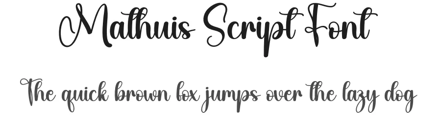 Mathuis Script Font by creativeletter — Script Handwritten Font