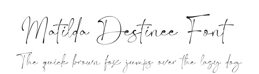 Matilda Destinee Font by grezlinestudio — Script Handwritten Font