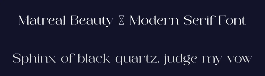 Matreal Beauty – Modern Serif Font by SURATMI — Decorative Font — thumbnail 2