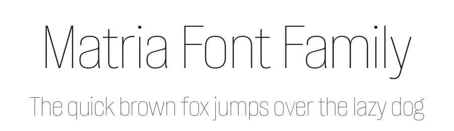 Matria Font Family by Plau — Sans Serif Font