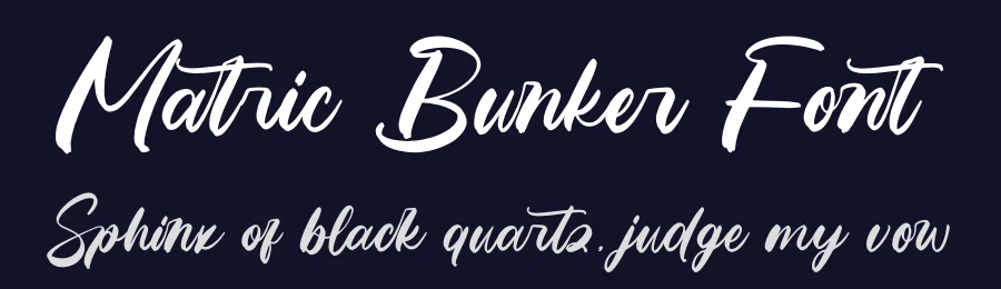 Matric Bunker Font by letterenastudios — Script Handwritten Font — thumbnail 2