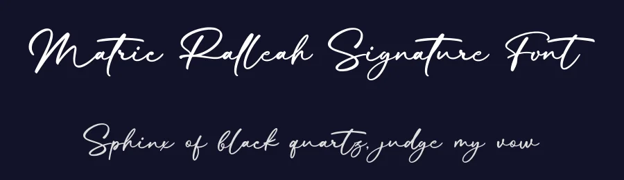 Matric Ralleah Signature Font by Basnistudio — Decorative Font — thumbnail 2