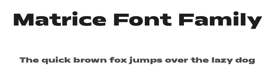 Matrice Font Family by Studio Sun β Sans Serif Font