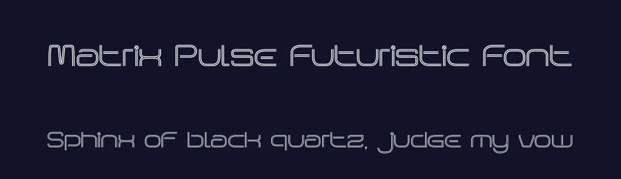 Matrix Pulse Futuristic Font by PutraCetol Studio — Display Font — thumbnail 2