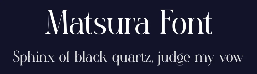 Matsura Font by Rautan Studio — Decorative Font — thumbnail 2
