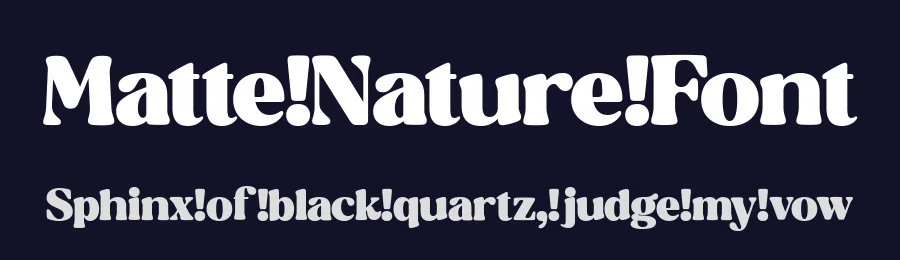 Matte Nature Font by Taboja Std — Display Font — thumbnail 2