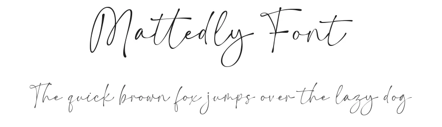 Mattedly Font by letterflystudio — Script Handwritten Font